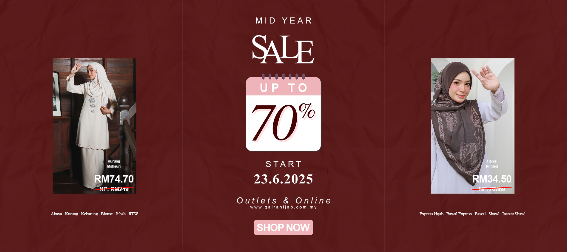 Mid Year Sale!